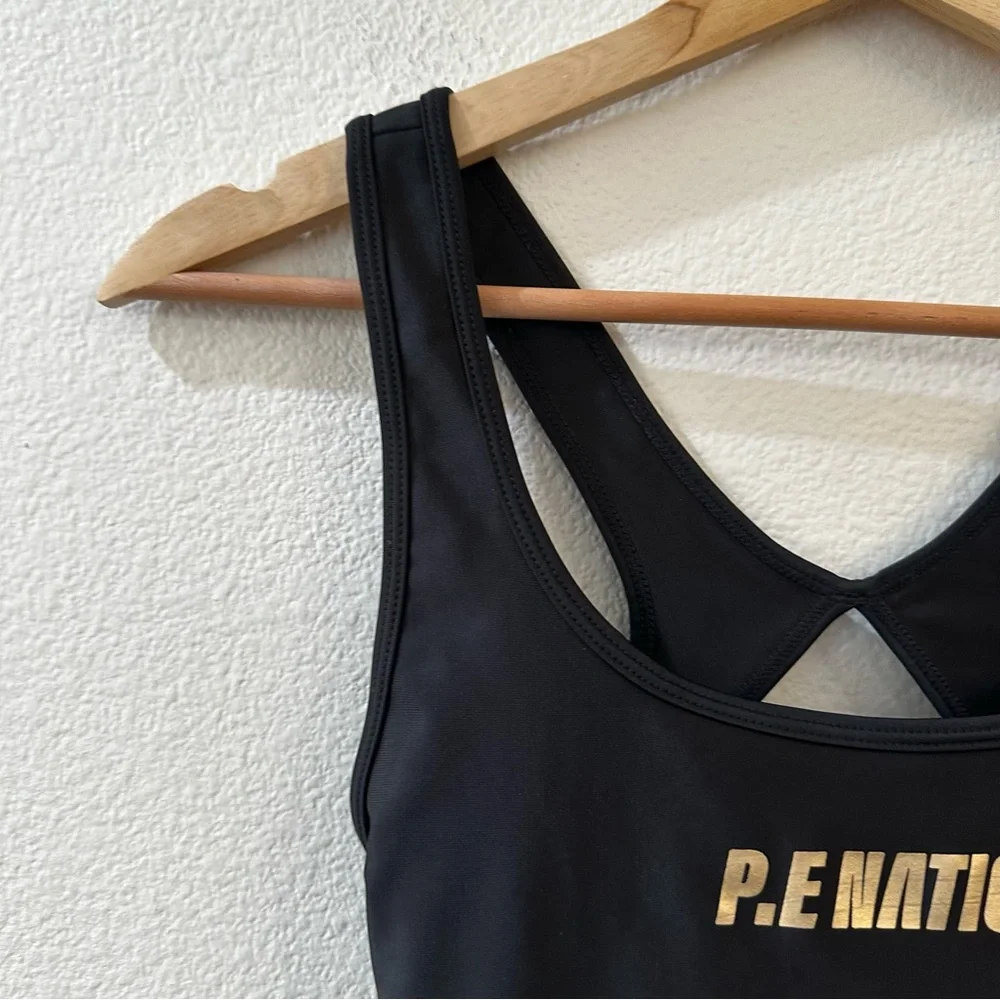 P.E Nation Womens Front Runner Tank Sports Bra Size XS Black - Picture 4 of 9